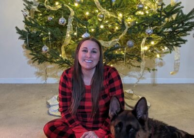 Katie with dog